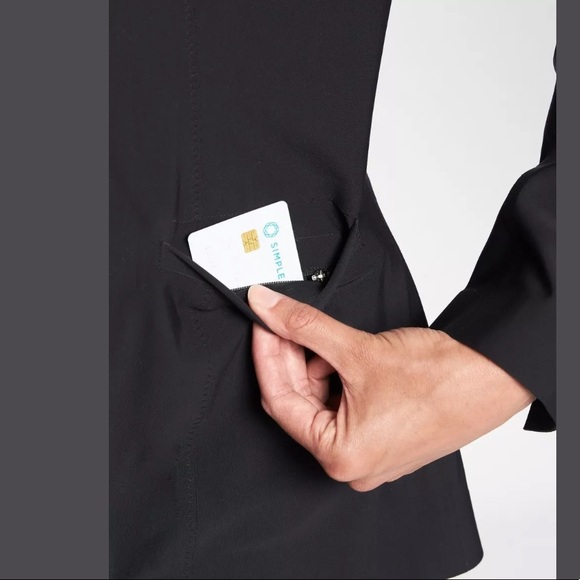 ATHLETA Cosmic Blazer Black NWT - Picture 4 of 6